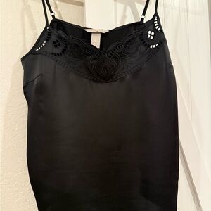 Black Embroidered Camisole top